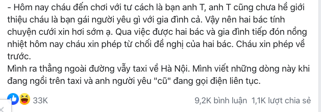 Màn chia tay “ngầu đét” thu hút 33 nghìn lượt like của cô gái về ra mắt đã phải làm quần quật, đến lúc bố mẹ chồng tương lai nói “yêu sách” thì đáp lại cực chất - Ảnh 1.