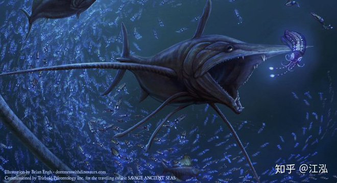 Phát hiện loài cá kiếm cổ đại với hàm răng sắc nhọn ngoại cỡ - Ảnh 1.