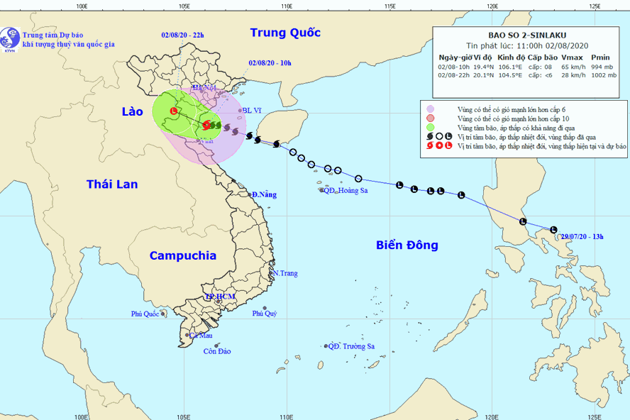 Tin bão mới nhất: Bão số 2 Sinlaku giật cấp 10 sắp đổ bộ đất liền; Hà Nội cảnh báo mưa giông ở khu vực nội thành - Ảnh 1.