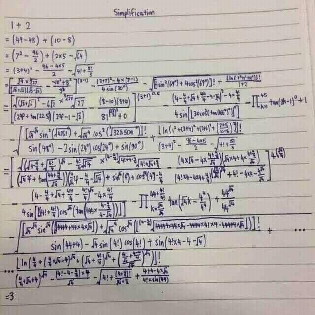 Chỉ vài dòng ngắn ngủi nhưng cách nhà toán học này giải đáp đề bài 1 + 2 = ? khiến mọi người ngả mũ thán phục vì quá thông minh - Ảnh 1.