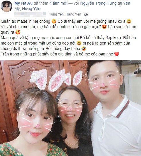 Trước khi “toang” với Trọng Hưng, Âu Hà My từng rất thân thiết với mẹ chồng, đoạn tin nhắn tiết lộ thông tin “đánh bay” cáo buộc thậm tệ từ chị chồng - Ảnh 2.