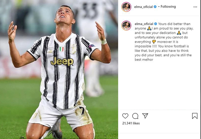 Khen em trai giỏi nhất, chị gái Ronaldo ngầm chê bai trình độ của Juventus - Ảnh 1.