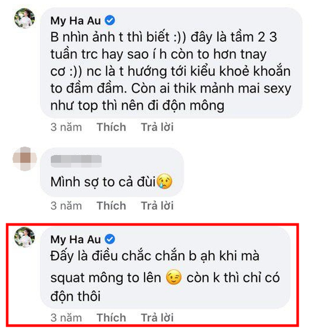 Âu Hà My từng khoe ảnh lột xác nhờ tập gym, đập tan tin dồn dao kéo vòng 3 - Ảnh 2.