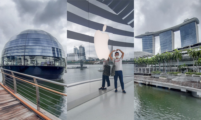 Tham quan Apple Store hình cầu nổi trên mặt nước vừa mới được khai trương tại Singapore - Ảnh 7.