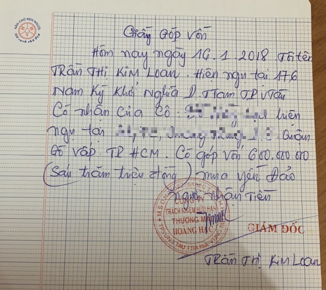 Người tố cáo vợ nguyên GĐ Sở Nội vụ Vũng Tàu: Bà Loan nói có nhiều đất đai, mỏ cát hàng trăm tỷ đồng - Ảnh 1.