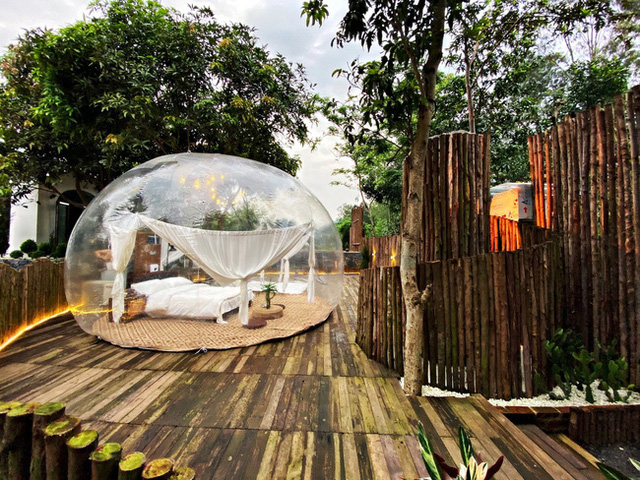 Trải nghiệm đi nghỉ cuối tuần hú hồn ở ngoại ô Hà Nội: Book villa 6 triệu/đêm có nhà bong bóng ảo diệu giống Bali, khách ngơ ngác nhận phòng y như cái lều vịt - Ảnh 2.