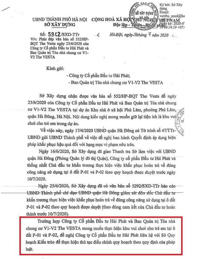 Cư dân chung cư The Vesta tố Hải Phát lừa dối khách hàng khi bán xong nhà thì phá sân chơi trẻ em xây bãi đậu xe - Ảnh 6.