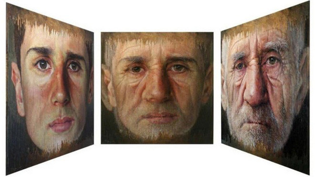 Những bức tranh chân dung kỳ lạ khiến người xem ngỡ ngàng vì có nhiều khuôn mặt từ các góc nhìn khác nhau - Ảnh 1.