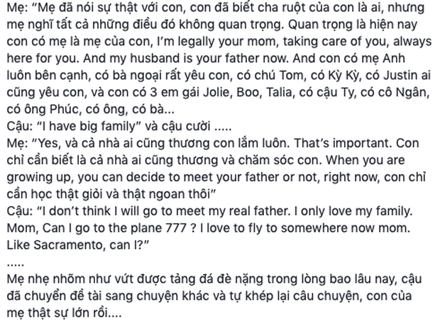 Thanh Thảo hé lộ phản ứng bất ngờ của bé Jacky khi nhắc về Ngô Kiến Huy: “Con không muốn khóc, con nghĩ sẽ không gặp lại ba ruột“ - Ảnh 4.