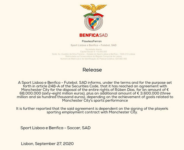 Manchester City đạt thỏa thuận chiêu mộ trung vệ của Benfica - Ảnh 2.
