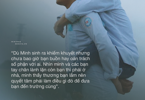 Hành trình 10 năm cõng bạn khuyết tật đến trường: “Dù cõng bạn cả đời, mình cũng sẵn sàng” - Ảnh 2.