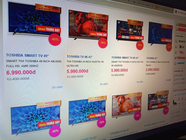 Có nên mua smart TV giảm giá sốc tới 50%? - Ảnh 1.