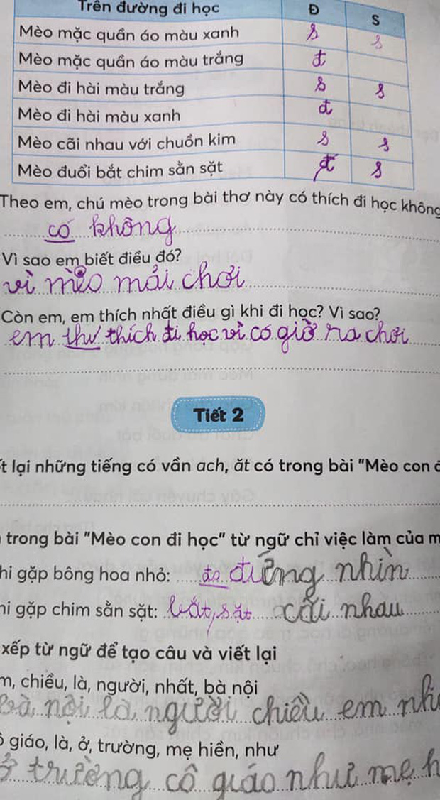 Hỏi thích gì nhất khi đến trường, câu trả lời của cậu bé lớp 1 khiến mẹ tức anh ách, dân mạng thì phì cười vì chất quá - Ảnh 1.