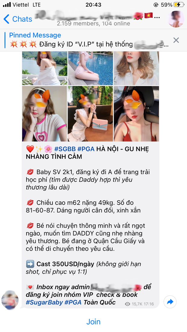 Telegram như một ổ tệ nạn: tràn lan hội nhóm tìm Sugar Baby, Sugar Daddy đến các động chào giá, share số trá hình! - Ảnh 7.