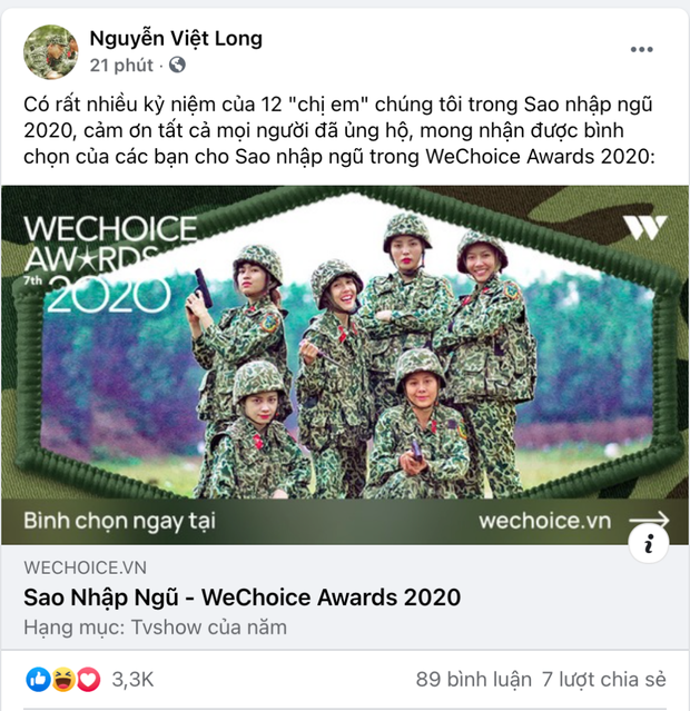 Cổng bình chọn WeChoice Awards 2020 vừa mở, dân tình đã kêu gọi vote ào ào tưng bừng trên MXH - Ảnh 9.