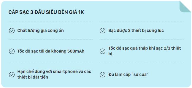 Cáp sạc 3 đầu siêu bền mà giá chỉ 1k, dùng thế nào? - Ảnh 5.