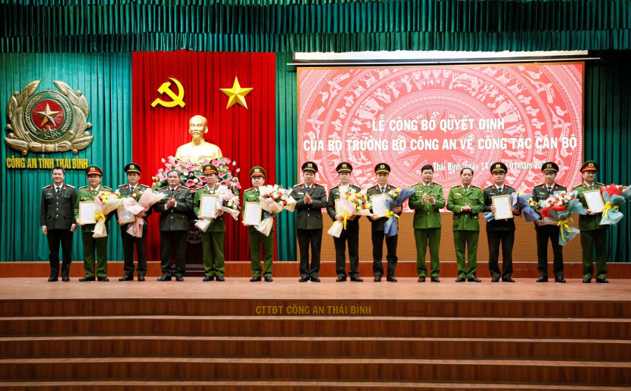 Bộ Công an điều động hàng loạt cán bộ chủ chốt Công an tỉnh Thái Bình
