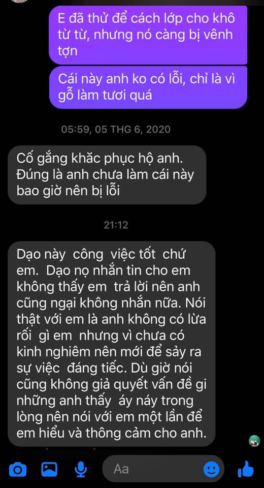 Tin nhắn sau nửa năm của anh thợ làm hỏng chuyện khiến ai cũng bất ngờ khi đọc  - Ảnh 1.