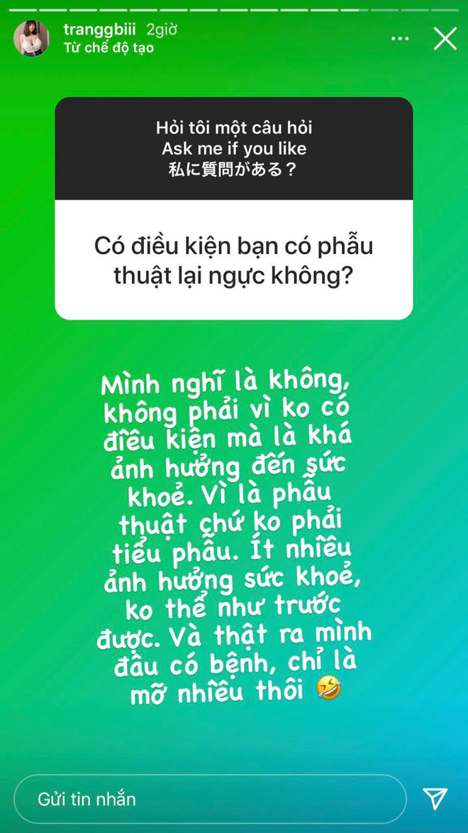 Cô gái Hải Dương tiết lộ lý do vòng 1 vẫn siêu khủng dù từng phẫu thuật hút 6 lít mỡ để thu gọn ngực - Ảnh 4.