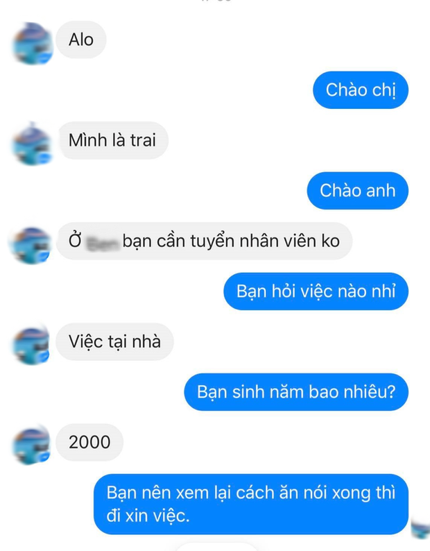 Nam sinh đi xin việc ăn nói xấc láo, không thèm chào hỏi, bị nhà tuyển dụng cho màn dạy đời đi vào lòng người - Ảnh 1.