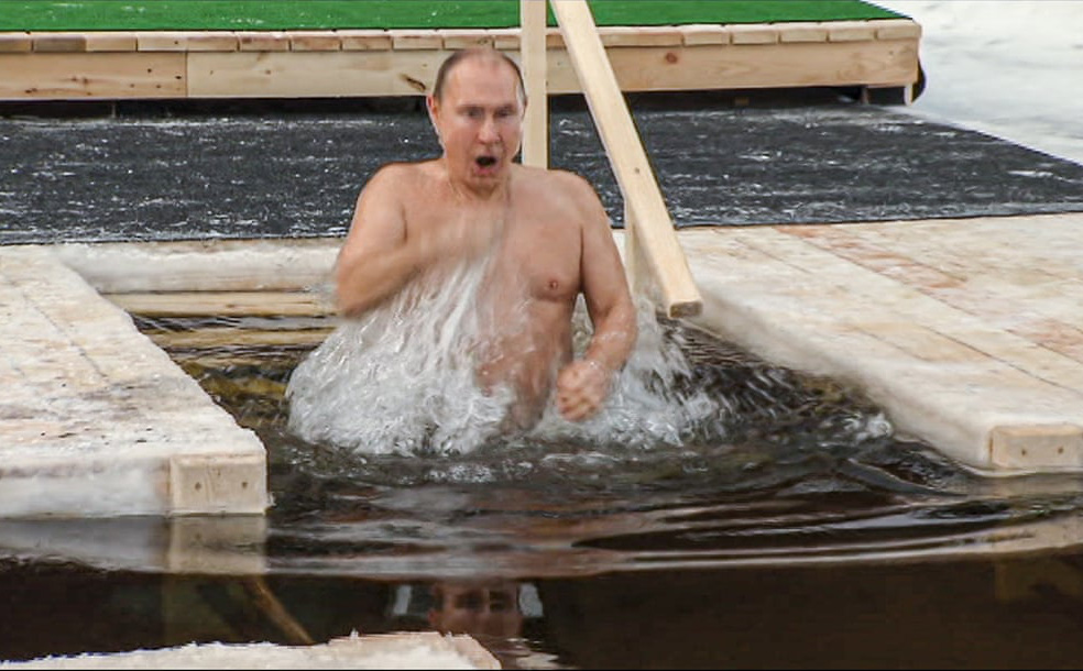 24h qua ảnh: Ông Putin tắm trong hồ nước lạnh giữa thời tiết -20 độ C
