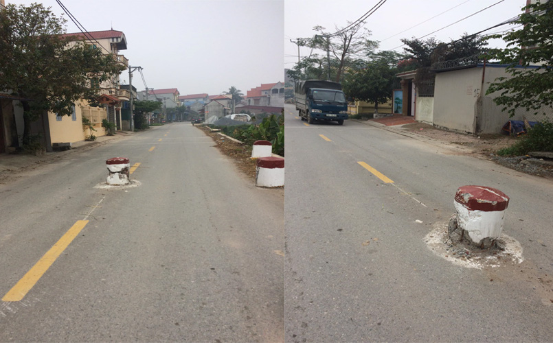 Xôn xao hình ảnh trụ bê tông