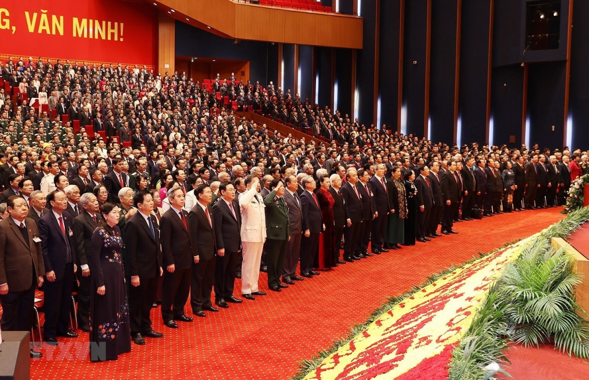 Toàn cảnh phiên khai mạc Đại hội đại biểu toàn quốc lần thứ XIII của Đảng - Ảnh 2.