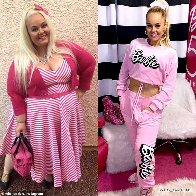 Nàng béo 154 kg phẫu thuật cắt bỏ 80% dạ dày, lột xác kinh ngạc để giống búp bê Barbie - Ảnh 2.