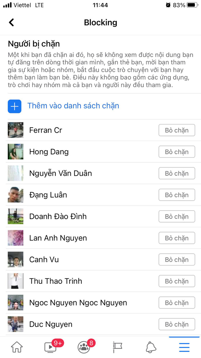 Hướng dẫn cách để bỏ chặn ai đó trên Facebook nhanh nhất - Ảnh 3.