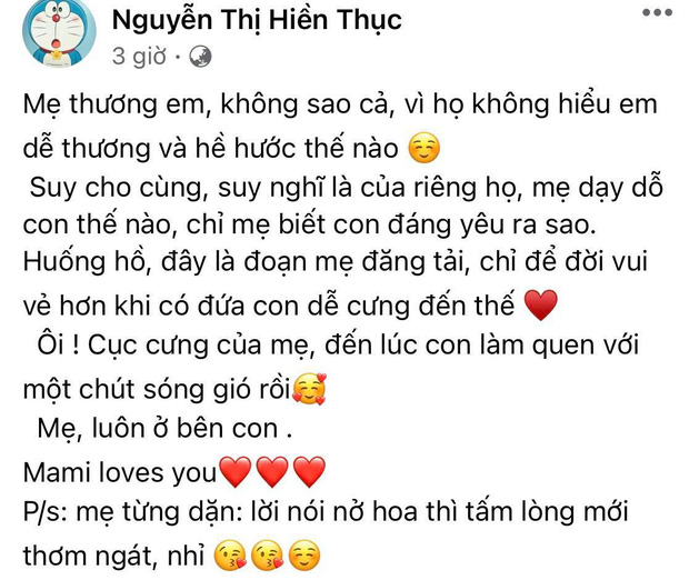 Hiền Thục lên tiếng sau lùm xùm tin nhắn sai chính tả thành từ tục tĩu, tiết lộ tính cách thật của con gái - Ảnh 1.