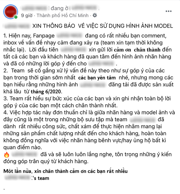 Ngay trong đêm, nhãn hàng thông báo chính thức về việc loại bỏ hình ảnh của Hải Tú sau drama trà xanh - Ảnh 1.