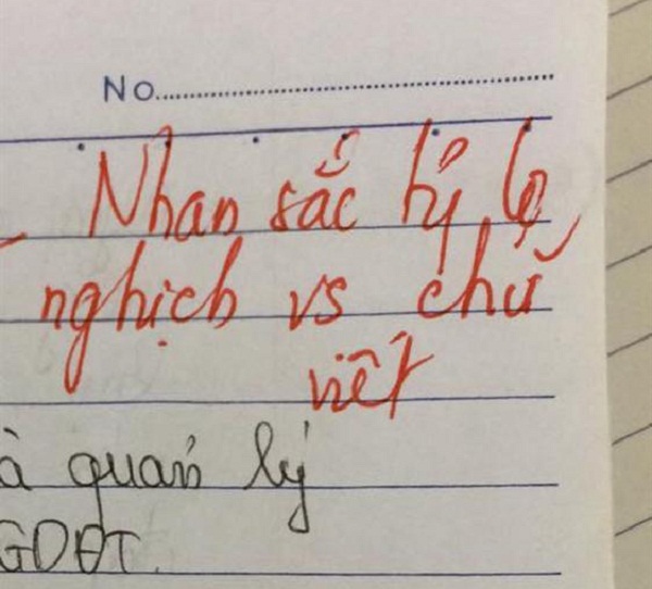 Làm bài kiểm tra chữ xấu hơn gà bới, cô giáo phê một câu cực gắt khiến học sinh xấu hổ - Ảnh 4.