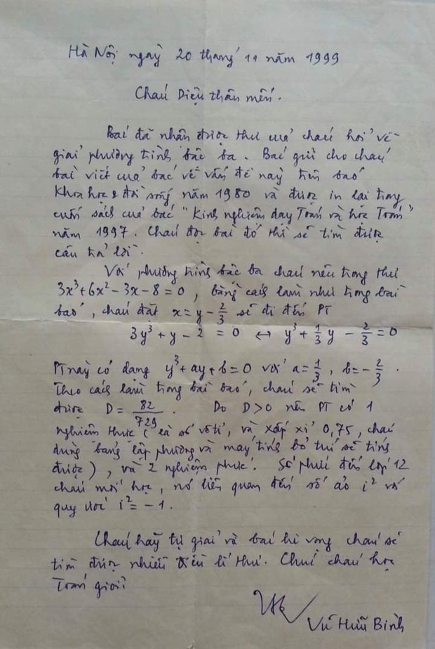 Bức thư thầy giáo hướng dẫn học trò giải Toán từ năm 1999 gây sốt: Lời giảng siêu có tâm, tận tình, người xài smartphone chắc chưa biết cảm giác này - Ảnh 1.