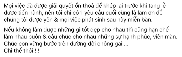 Phía ekip làm rõ đã giải quyết ổn thỏa mọi việc với Hồ Văn Cường trước tang lễ cố NS Phi Nhung, vấn đề phát sinh sẽ giải quyết thế nào? - Ảnh 1.