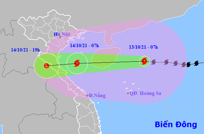  Bão số 8 giật cấp 14 trên Vịnh Bắc Bộ, hướng vào Thanh Hóa - Quảng Bình  - Ảnh 1.