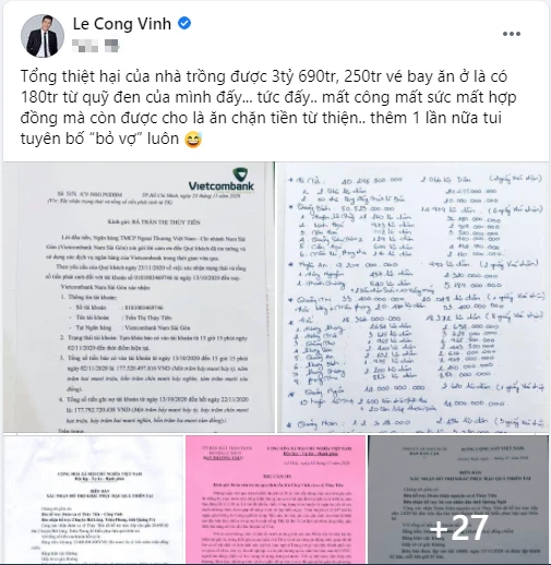 Phát ngôn sốc của Công Vinh về việc làm từ thiện, tuyên bố bỏ vợ nếu ăn chặn tiền từ thiện - Ảnh 3.