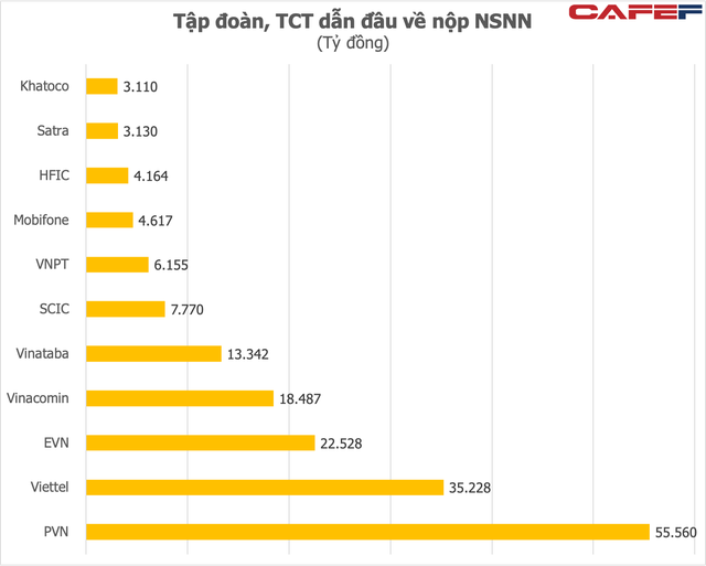 Những Tập đoàn, Tổng công ty Nhà nước nào nộp ngân sách nhiều nhất năm 2020? - Ảnh 1.