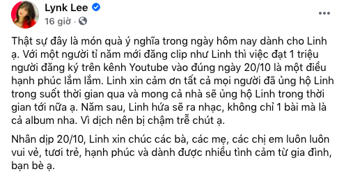 Bị mỉa mai giới tính đúng dịp 20/10, Lynk Lee liền có pha đáp trả khiến antifan im bặt  - Ảnh 1.