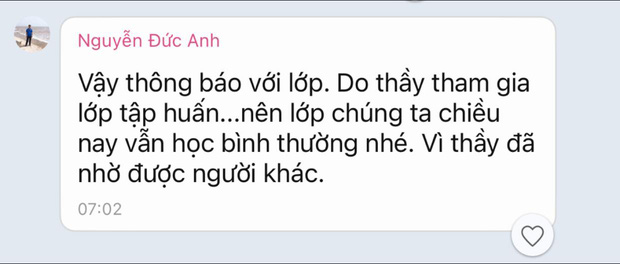 7h sáng giáo viên đột ngột thông báo có việc gấp, học trò đọc dòng tiếp theo mà muốn xỉu ngang: Thầy ác với tụi em quá! - Ảnh 1.