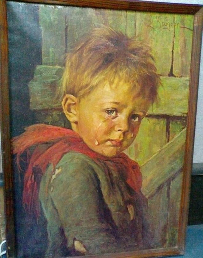 Bức tranh Cậu bé khóc bị nguyền rủa khiến cả nước Anh sợ hãi: Treo ở đâu là cháy ở đó trừ chính nó nhưng sự thật ẩn sau lại vô cùng kinh ngạc - Ảnh 5.