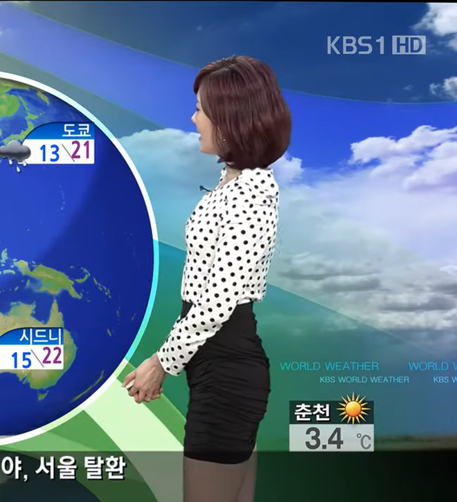 Để ý mới thấy thời trang của MC thời tiết Hàn Quốc và Việt Nam khác nhau một trời một vực luôn đấy - Ảnh 2.
