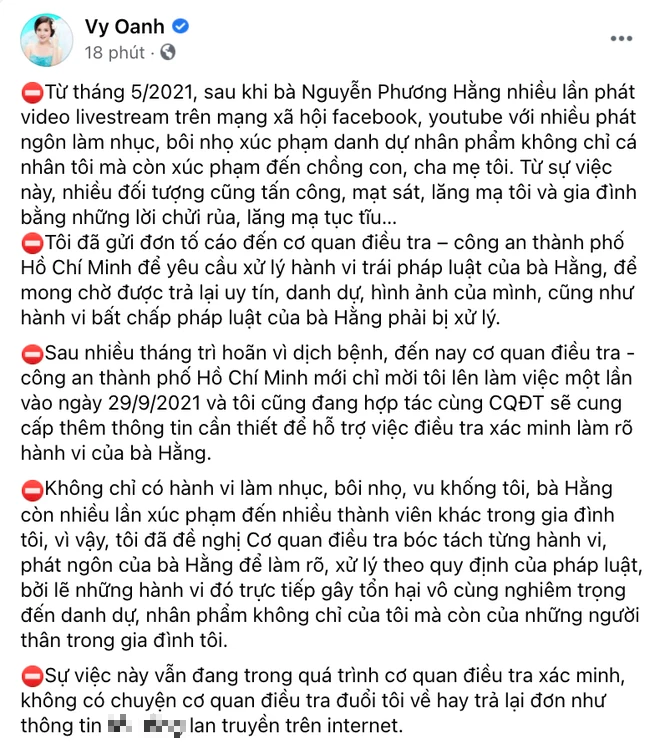 NÓNG: Vy Oanh tung rõ tiến trình kiện tụng CEO Đại Nam, khẳng định không có chuyện bị cơ quan điều tra đuổi về - Ảnh 2.