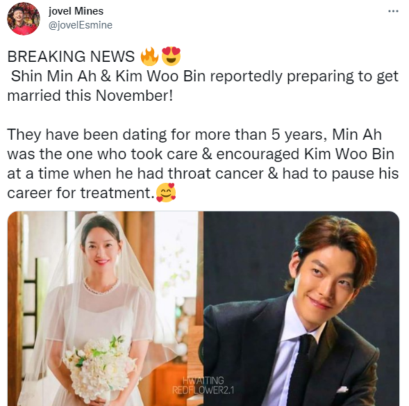 HOT: Rộ tin Kim Woo Bin - Shin Min Ah sẽ cưới vào tháng sau - Ảnh 1.