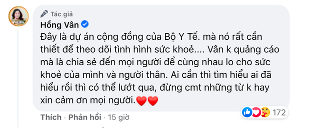 Bị nghi tiếp tục nhận quảng cáo sản phẩm kém chất lượng để kiếm tiền, NS Hồng Vân lên tiếng làm rõ - Ảnh 2.