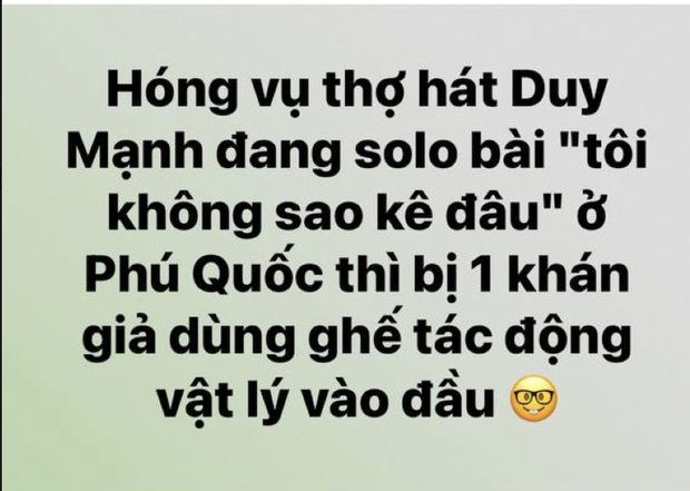 Duy Mạnh nói gì trước thông tin bị khán giả đánh ở Phú Quốc? - Ảnh 2.