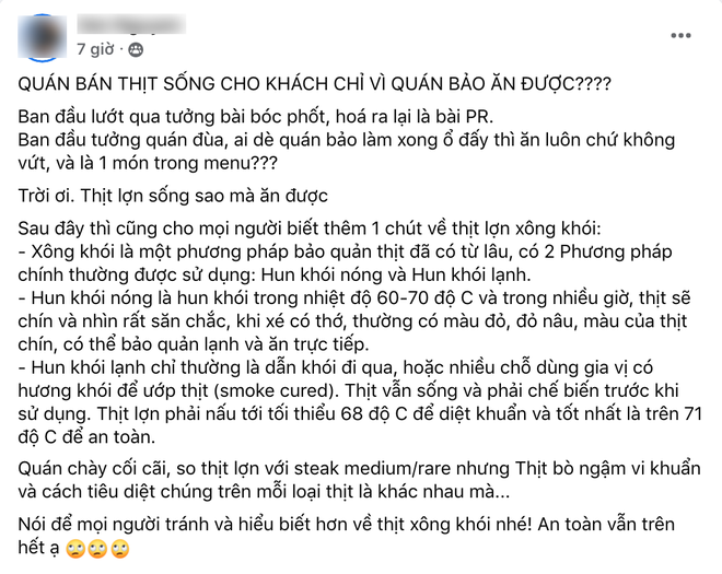 Dân mạng hú hồn trước món bánh mì thịt sống của 1 quán ở Hà Nội, tranh cãi dữ dội xem có ăn được không?   - Ảnh 3.