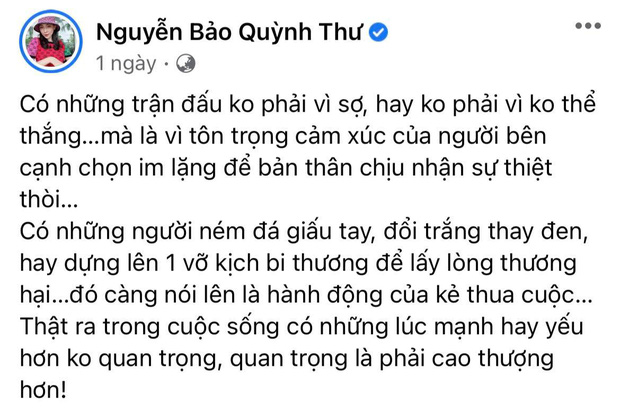 Quỳnh Thư ẩn ý ai đó dựng chuyện để gây thương hại, Diệp Lâm Anh phản ứng ra sao? - Ảnh 2.