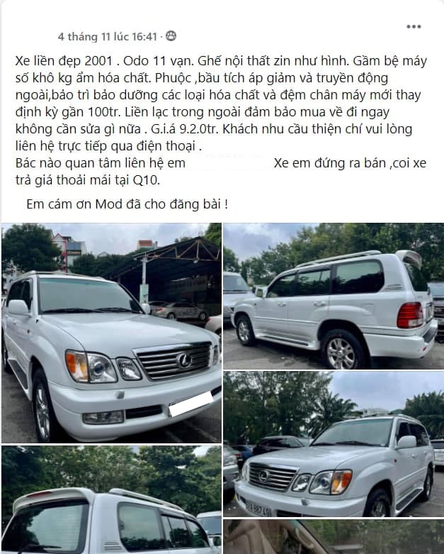 Giữ giá như Lexus LX: Chạy ngót nghét 20 năm, ODO 110.000km vẫn rao bán gần 1 tỷ đồng - Ảnh 1.