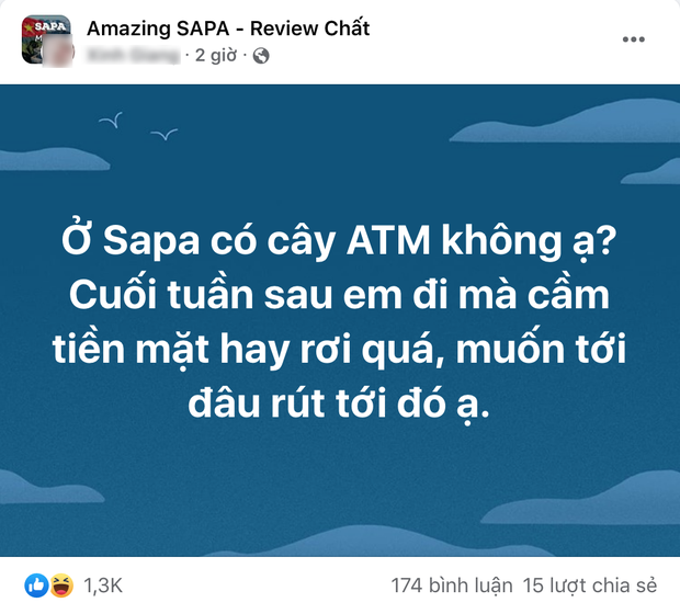 Gái xinh ngơ ngác hỏi ở Sapa có cây ATM không, nghe dân mạng chỉ dẫn xong thì ai cũng cười muốn đột quỵ - Ảnh 1.