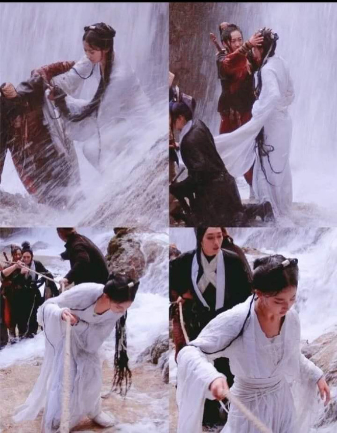 Rùng mình cảnh Lưu Diệc Phi trượt chân, bị thác cuốn trôi tưởng chừng mất mạng, may có Huỳnh Hiểu Minh nhanh tay ứng biến - Ảnh 3. Rùng mình cảnh Lưu Diệc Phi trượt chân, bị thác cuốn trôi tưởng chừng mất mạng, may có Huỳnh Hiểu Minh nhanh tay ứng biến - Ảnh 3.